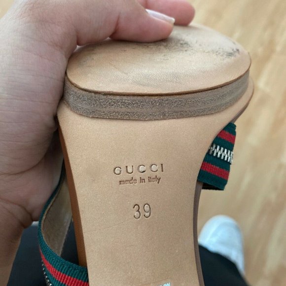 **SALE**GUCCI~RARE~SHERRY LINE~ZIPPERED DESIGN HEELS - Picture 7 of 10
